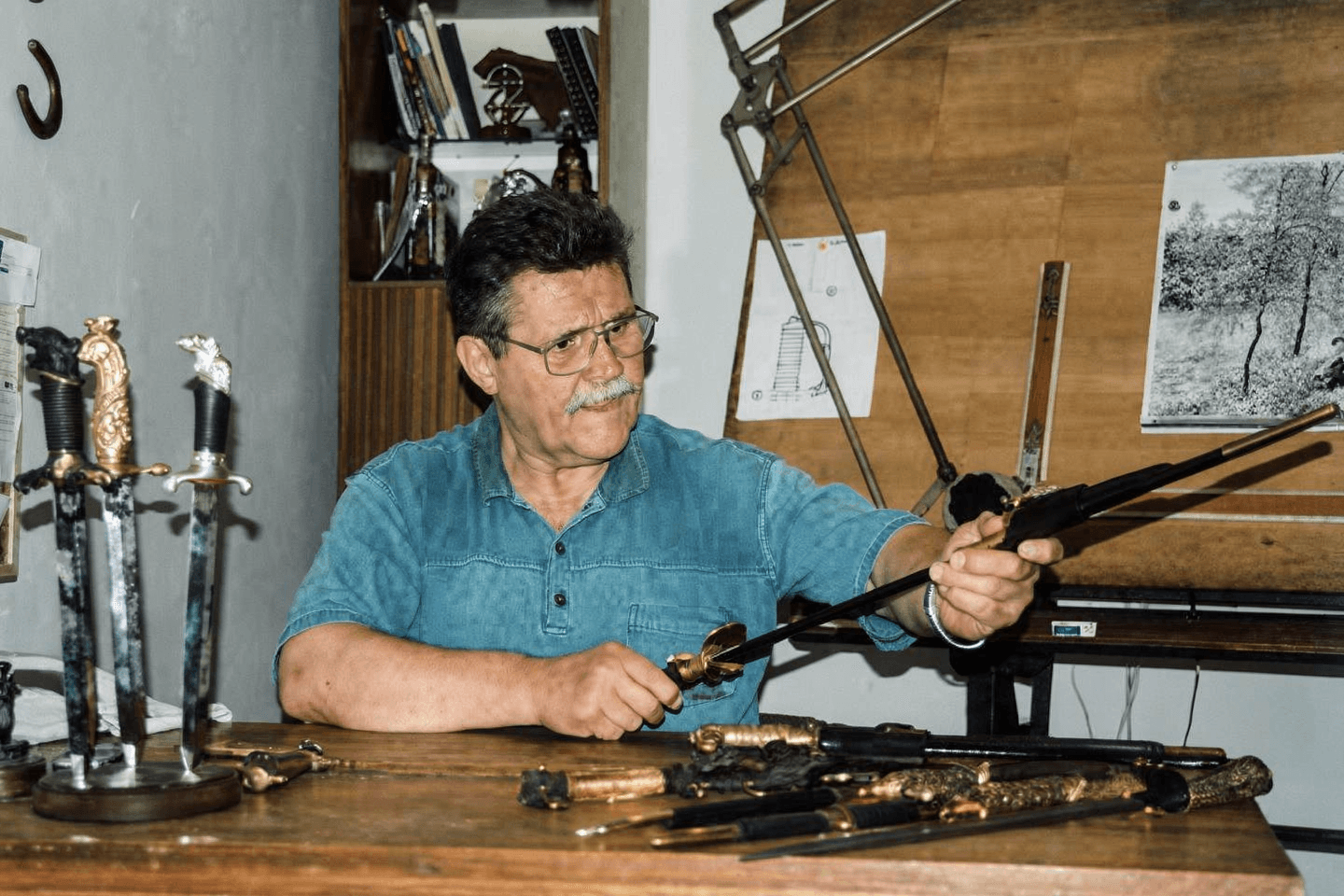 Antoni Jankowski w pracowni