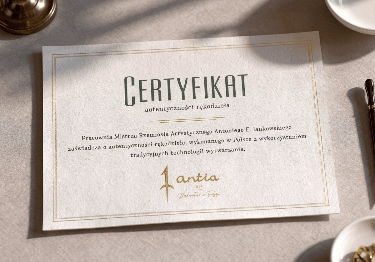 Certyfikat Autentyczności Antia