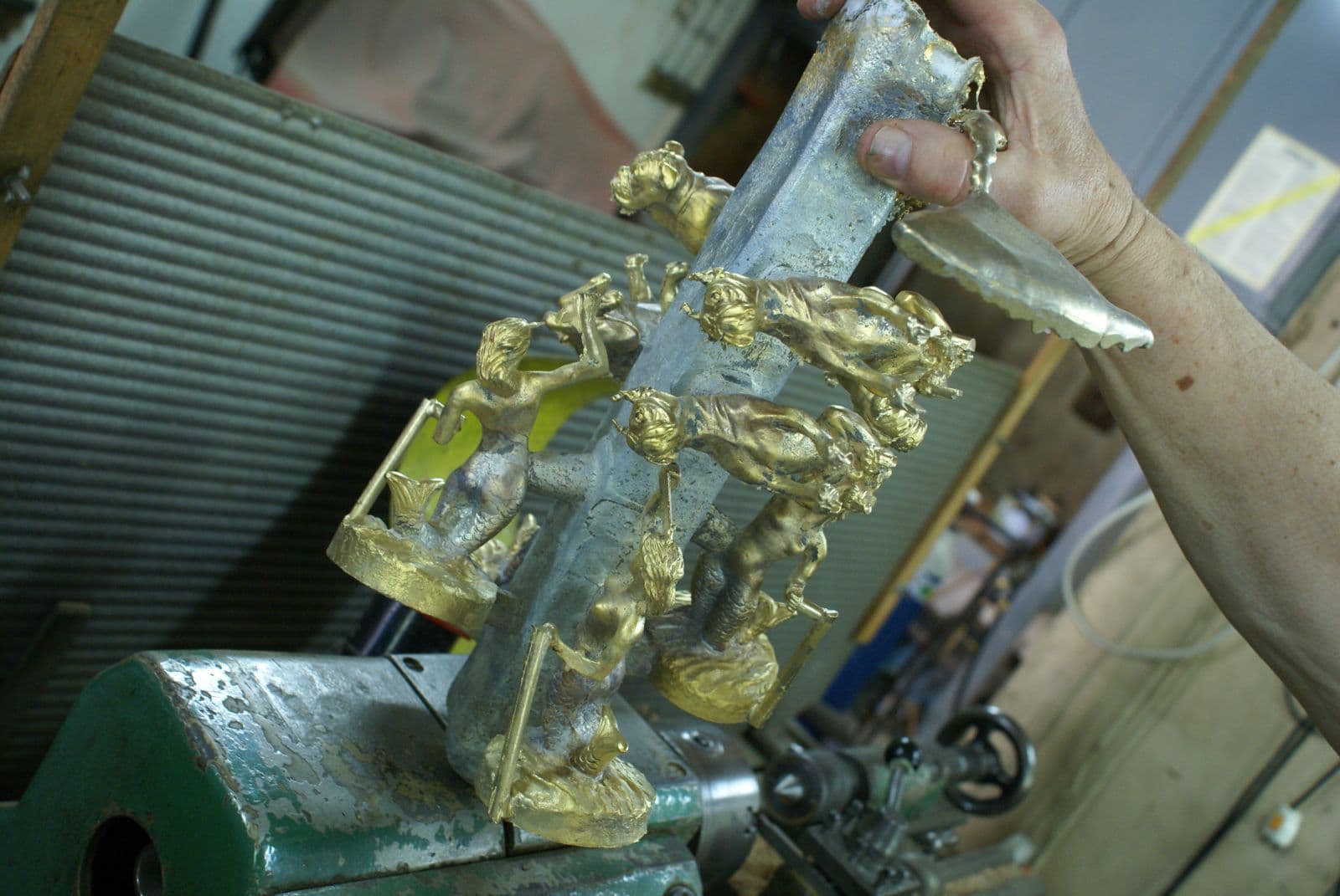 Drzewko odlewnicze z gotowymi odlewami